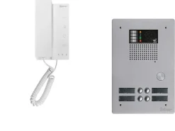 Golmar Kit interphone avec 4 combinés Collectif