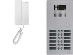 Golmar Kit interphone avec 11 combinés Collectif