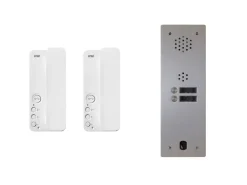 Urmet Kit interphone 1 rangée avec 2 combinés Collectif