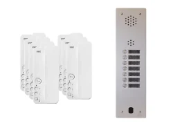 Urmet Kit interphone 1 rangée avec 7 combinés Collectif