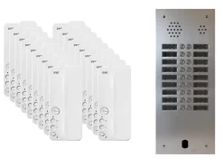 Urmet Interphone-Kit interphone 2 rangées avec 18 combinés Collectif