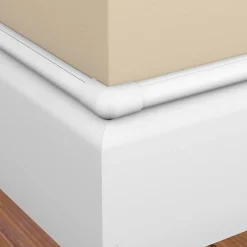 D-Line Kit moulure semi-circulaire 20 x 10 mm blanc avec accessoires, lot de 4