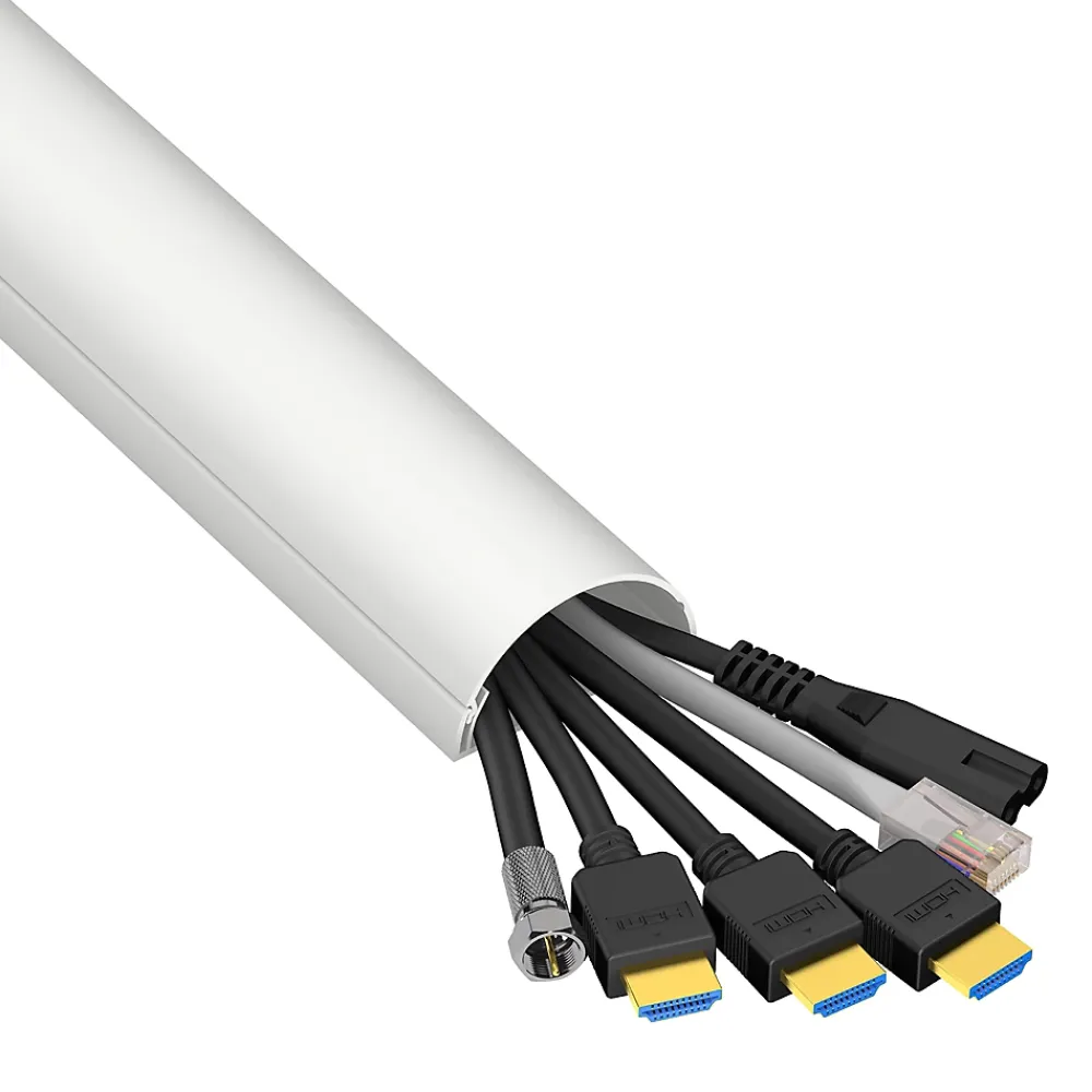 D-Line Kit moulure semi-circulaire 50 x 25 mm blanc