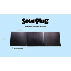McCover Kit Panneau Solaire-Kit panneau solaire souple, 405W SOLARPLUG