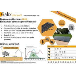 Galix Panneau Solaire Plug And Play-Kit Plug & Play 2700W Gamme PREMIUM avec micro-onduleurs Hoymiles