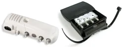 Iotronic Kit préamplificateur de tête de mât TV 2 sorties réglables UHF/VHF - Fiche F