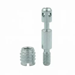 Diall Vis D'Assemblage De Meuble-2 kits de vis de rappel Acier zingué ø8 mm x L.60 mm