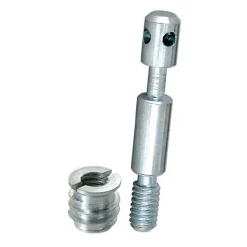 Diall Vis D'Assemblage De Meuble-2 kits de vis de rappel Acier zingué ø8 mm x L.60 mm