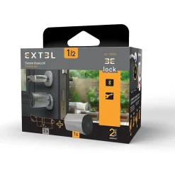 Extel Serrure Connectée-Kit Serrure Connectée Lock + cylindre 40/40 mm + clavier sans fil + 2 badges supplémentaires