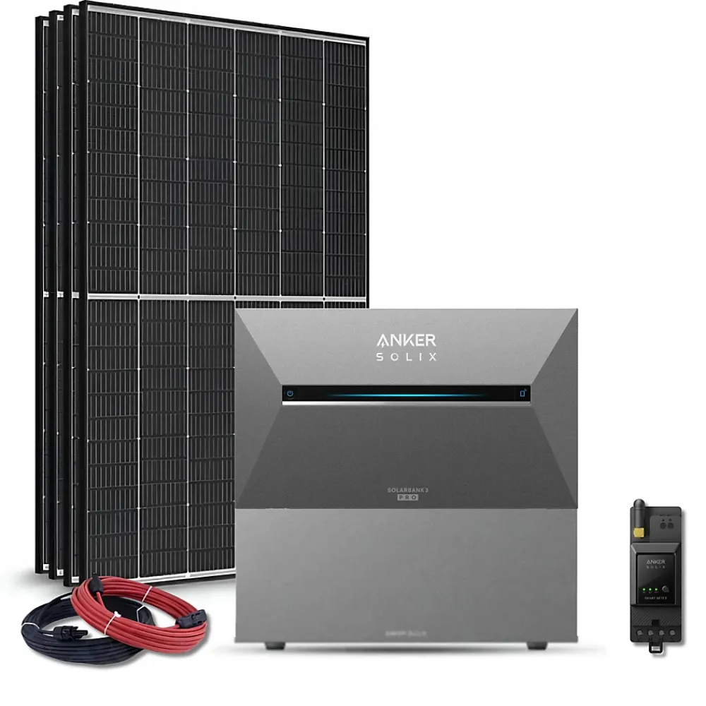 Trina Solar Kit Panneau Solaire-Kit solaire 2000Wc TrinaSolar - Batterie Anker 5,36 kWh
