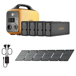 Runhood Panneau Solaire Plug And Play-Kit Stand Exposition - 1296 Wh + 100 W Solaire - Energie Autonome pour Evenements et Salons