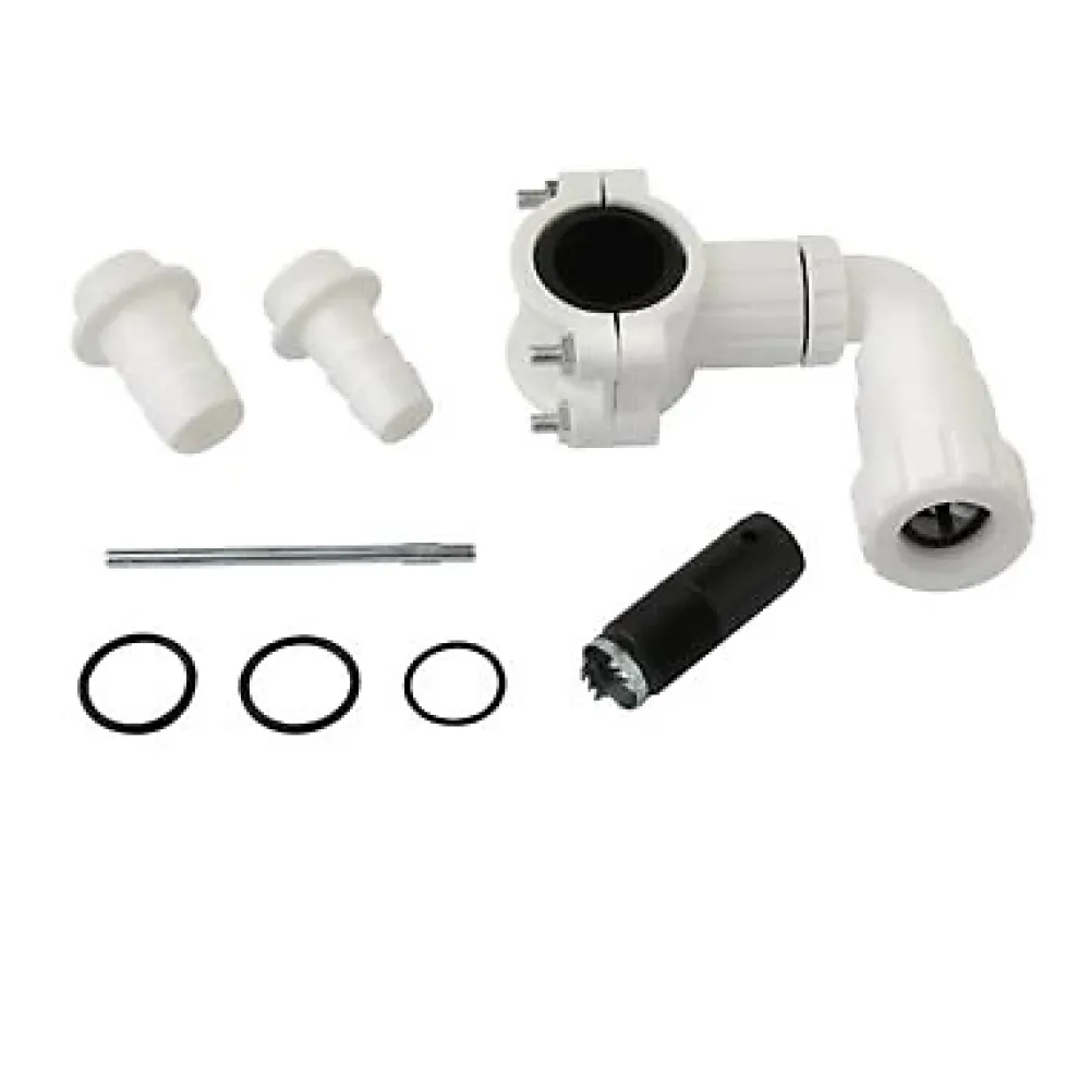 Diall Kit vidange PVC et clapet anti-retour pour lave linge