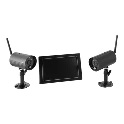 Chacon Kit vidéosurveillance intérieur et extérieur - 2 caméras 1080P - 4 canaux - 2 To