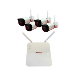 Lifebox Kit vidéo surveillance wifi 4 caméras, disque dur 2t