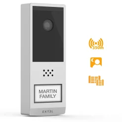 Extel Visiophone-Kit Visiophone connecté et sans fil Wave 2 + 1 batterie supplémentaire -