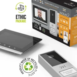 Extel Visiophone-Kit Visiophone connecté et sans fil Wave 2 + 1 batterie supplémentaire -