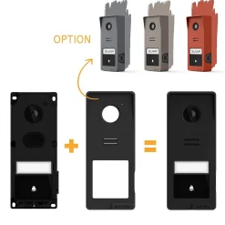 Extel Kit visiophone sans fil connecté Wave 3 + coque graphite