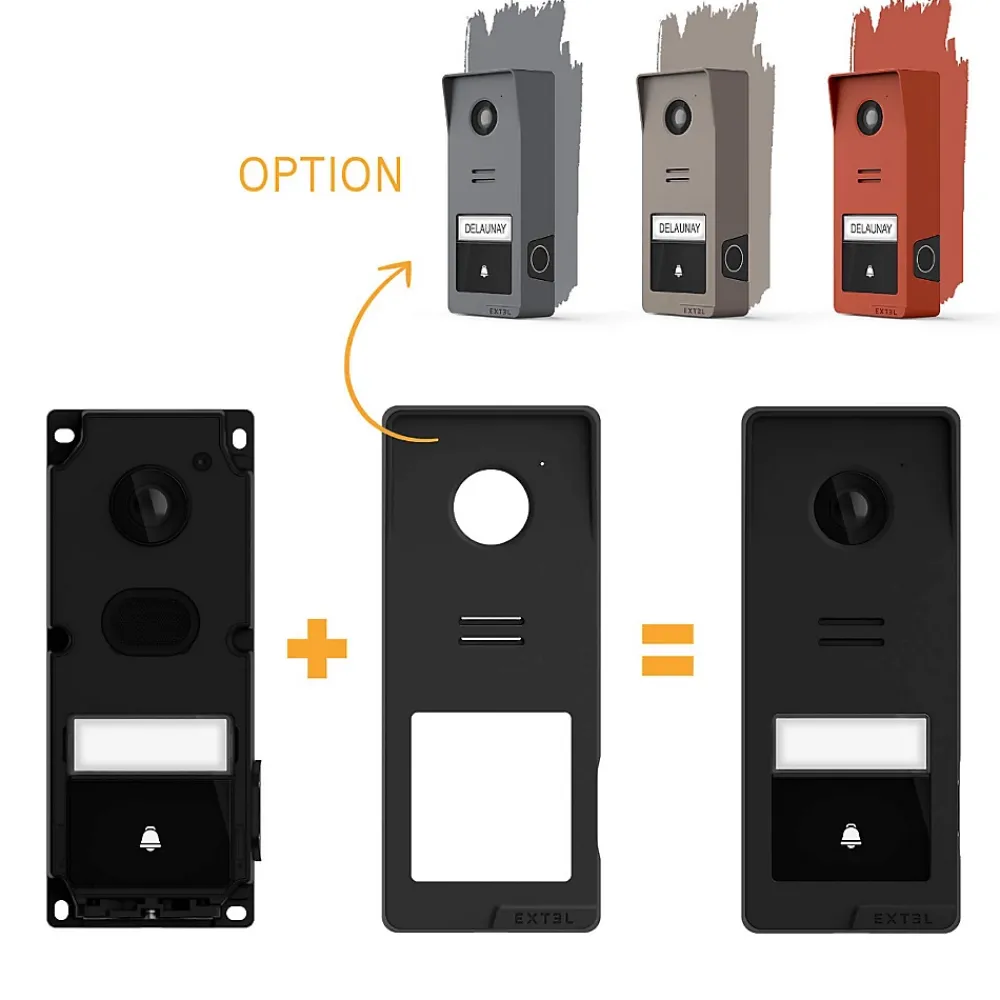 Extel Kit visiophone sans fil connecté Wave 3 + coque graphite