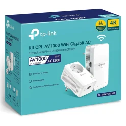 TP-Link Kit 2x CPL AV1000 Gigabit WiFi AC1200 avec prise gigogne