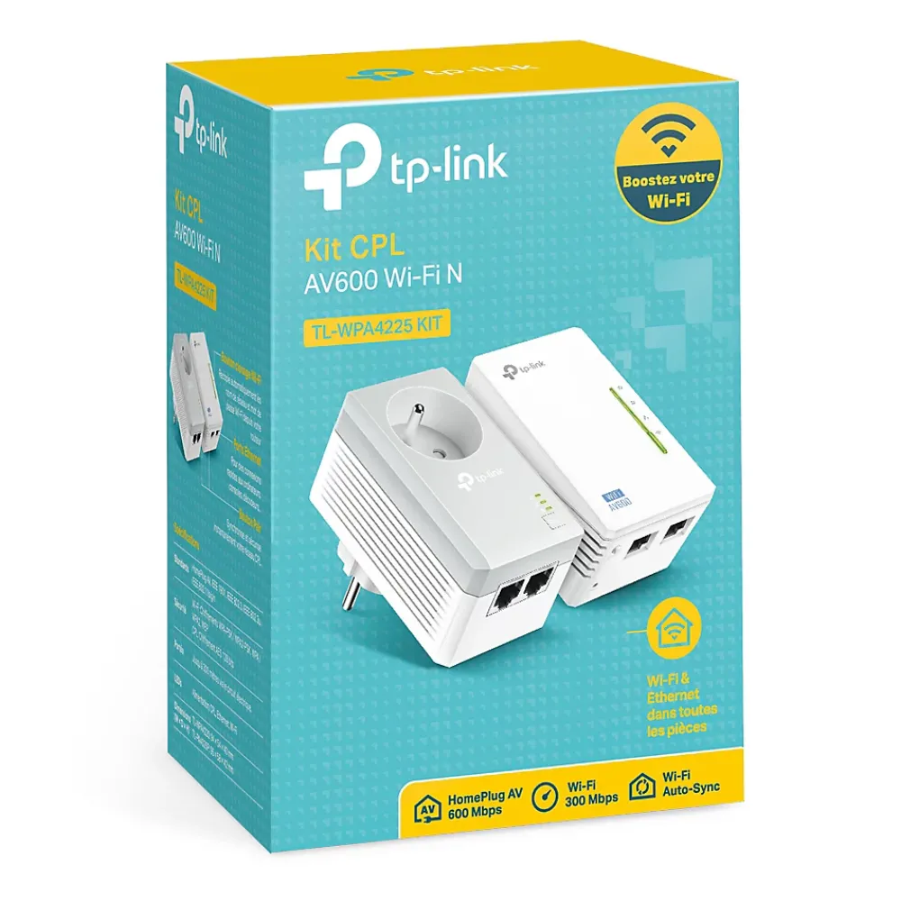 TP-Link Kit 2X CPL AV600 + WiFi N300