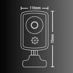 Kozii - Caméra connectée HD 720p avec Détecteur de mouvement intégré - KCAM720