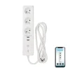Kozii Commande De L'Éclairage-- Multi prise connectée 16A 3680W max avec 3 prises et 2 ports USB - KMPRI3680