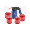 Kemper Lampe À Souder-Lampe a souder à gaz ABS Allumage piezo + 4 Cartouches de gaz 190gr STOP GAZ Perçables