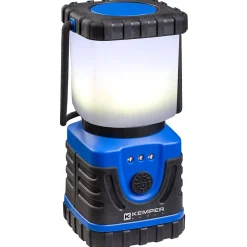 Kemper Lampe de camping Torche LED Autonomie 4H Faisceau 80m 30 Lumens IP54