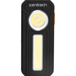 Zenitech Lampe Torche-Lampe de poche LED/COB - 300lm - avec piles -