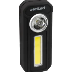 Zenitech Lampe Torche-Lampe de poche LED/COB - 300lm - avec piles -