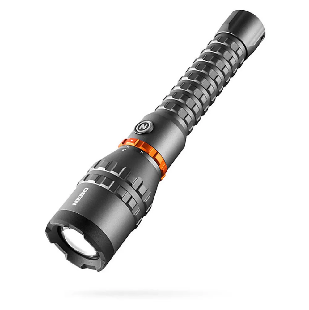 Nebo Lampe de Poche Rechargeable DaVinci™ 8000 Lumens - Aluminium Noir - 35 cm