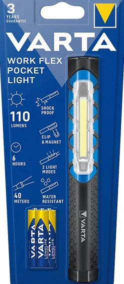 Varta Lampe de poche Work Flex light 110 lumens