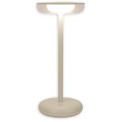 Näve Lampe de table à accu PASI intérieur extérieur métal plastique beige intensité variable tactile fonction mémoire hauteur 26cm