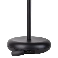 Näve Baladeuse-Lampe de table à accu PASI intérieur extérieur métal plastique noir intensité variable tactile fonction mémoire hauteur 26cm
