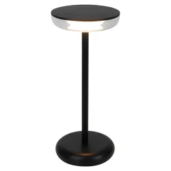 Näve Baladeuse-Lampe de table à accu PASI intérieur extérieur métal plastique noir intensité variable tactile fonction mémoire hauteur 26cm
