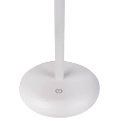 Näve Lampe de table à accu PASI intérieur extérieur métal plastique blanc intensité variable tactile fonction mémoire hauteur 26cm