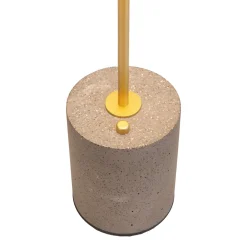 Näve Lampe de table à accu 'SETA' noire hauteur 30 cm en métal et béton, avec LED fixe
