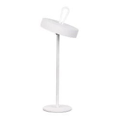 Näve Baladeuse-Lampe de table LED rechargeable magnétique 'ELLA' pour l'extérieur et l'intérieur, en métal et plastique blanc , hauteur 35 cm