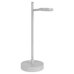 Näve Lampe de table LED rechargeable LUPA 45cm aluminium blanc et plastique blanc LED intégrées intensité variable capteur tactile