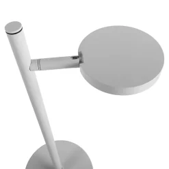 Näve Lampe de table LED rechargeable LUPA 45cm aluminium blanc et plastique blanc LED intégrées intensité variable capteur tactile