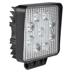 Stak Lampe de travail carrée 12/24 V, 27 W et 1 800 lumens, IP67. Noir