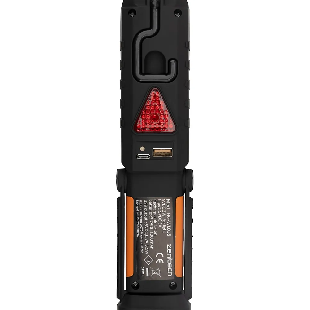 Zenitech Lampe de travail rechargeable LED 200lm -