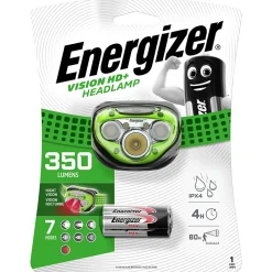 Energizer Lampe Frontale-Lampe fontale Hard Case professionnel vision HD vert 350 lumens