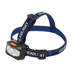 Diall Lampe Frontale-Lampe frontale LED 95 lumens autonomie 10h fonctionne avec 3 piles AAA (LR03)