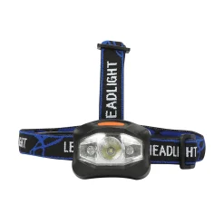 Diall Lampe Frontale-Lampe frontale LED 95 lumens autonomie 10h fonctionne avec 3 piles AAA (LR03)