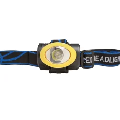 Diall Lampe frontale LED 80 lumens autonomie 6h fonctionne avec 3 piles AAA (LR03)