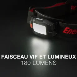Energizer Lampe frontale LED 180 lumens EHLMUL autonomie 4h fonctionne par recharge USB
