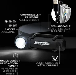 Energizer Lampe frontal polyvalente hybride
