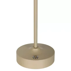 Näve Baladeuse-Lampe LED à accu/de table 'PINA' 30 cm de haut, en métal (beige) et verre (blanc), LEDs intégrés, blanc chaud