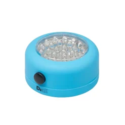 Diall Lampe LED magnétique ronde bleue 68 lumens
